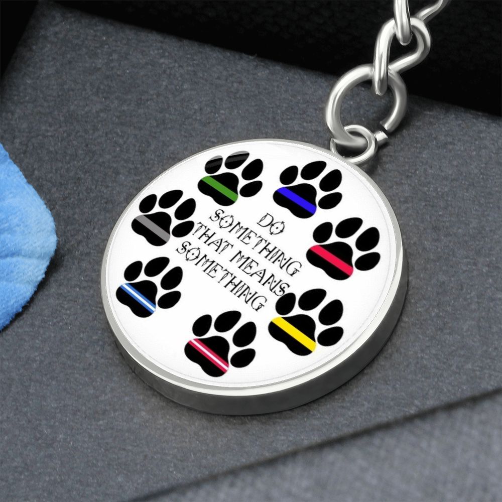 Paws-Itive Vibes Collar Charm & Keychain Set by Fringe