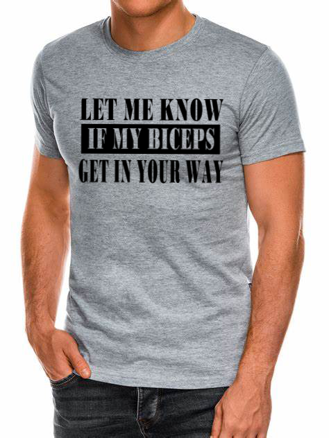 Biceps T-Shirt; Funny workout shirt