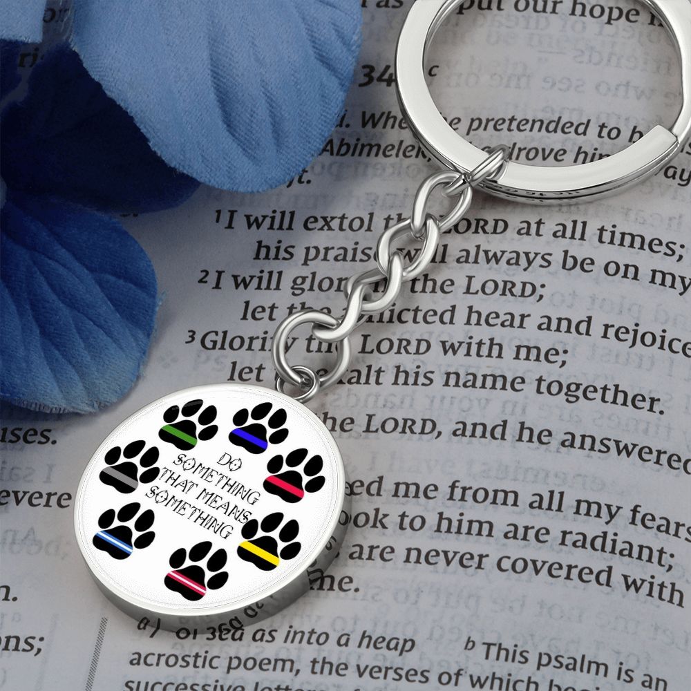 Paws with Cause Keychain