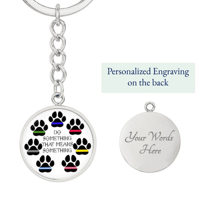 Paws with Cause Keychain