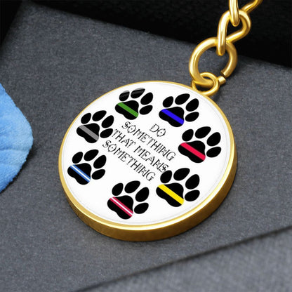 Paws with Cause Keychain